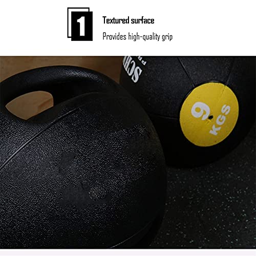 PLUY Fitness medicine ball Rubber,Double Handle Solid Elastic Fitness Ball,Core Training Equipment For Male And Female Boxing Training,8kg/17.6lb