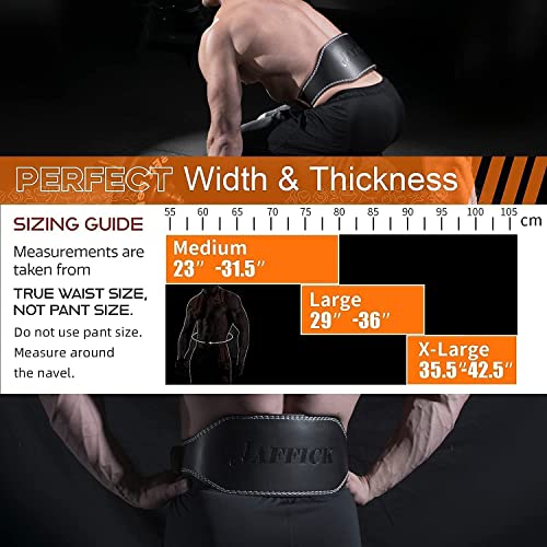 ShanTu Genuine Leather Weight Lifting Belt for Men Lumbar Back Support Gym Powerlifting Weightlifting Heavy Duty Workout Training Exercise and Fitness Belt