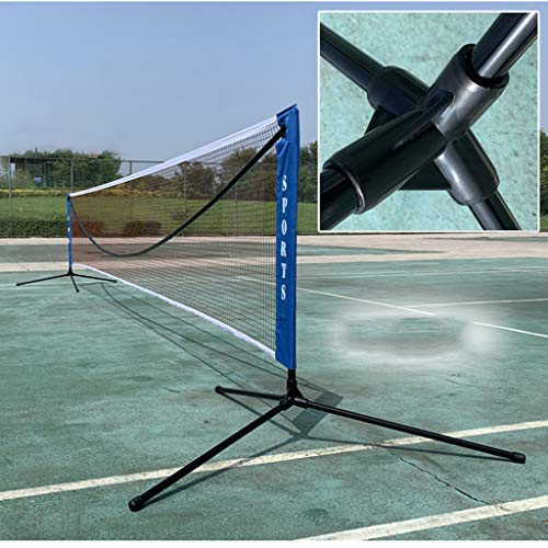 Adjustable Tennis Net, Movable Portable Easy Set Up Badminton Set, Teenagers Professional Tennis Training Net for Indoor Outdoor,6.1m