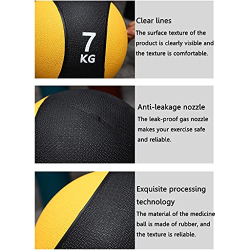ZXQZ slam ball 1-7kg Elastic Medicine Balls, Solid Ball Fitness Ball, Soft Sports Gravity Ball for Indoor Strength Training, 1pcs (Size : 2kg)