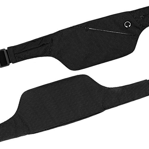 Sibosen Running Belt with Water Bottle Holder Waterproof Bum Bag Multifunctional Sports Running Wasit Bag for Climbing Fitness Travel Outdoor Activities,Fit Credit Cards, ID, Keys, Phone (Black)