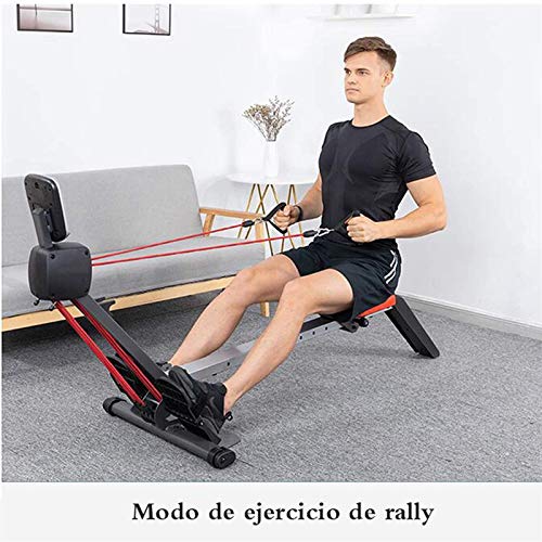 AMZOPDGS Magnetic Rowing, Indoor Rower, Home Rowing Machine with 3 Powerful Resistance Bands Hd Data Display, Suitable for Home Fitness Exercise