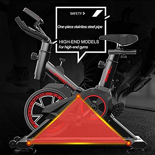 YourBooy Professional Indoor Cycling with Arm Support, 22KG Flywheel, Pulse Belt Compatible Speedbike,Ergometer Up To 100Kg,Black