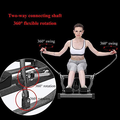 AMZOPDGS Rowing Machines, Rowing Machine,Indoor Hydraulic Rowing Machine Fitness 360°gree Multifunctional Glider Rowing Machine Fitness Equipments,for Home Gym
