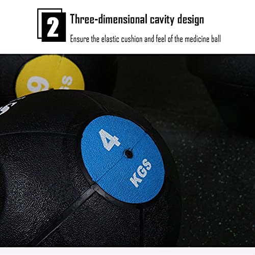 PLUY Fitness medicine ball Rubber,Double Handle Solid Elastic Fitness Ball,Core Training Equipment For Male And Female Boxing Training,8kg/17.6lb
