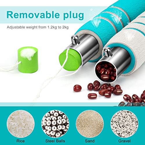 Awroutdoor Weighted Hula Hoop for Exercise, 8 Sections Stable Stainless Steel Core with Thickened Double-layer Foam, Slimming Circle Fitness Hoola Hoop Exercise Ring for Weight Loss, Bodybuilding