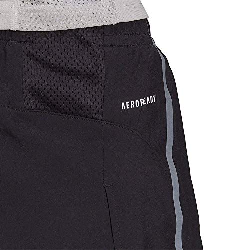 adidas Men's SATURDAY SPLIT Sport Shorts, Black/Grey six, S