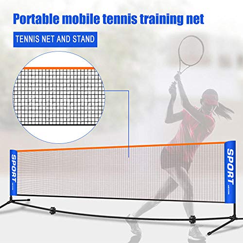 NUNGBE 4 sizes, sports tennis, training nets, training nets for children, durable track and field sparring equipment, sports practical portable tennis net bracket-3.1m
