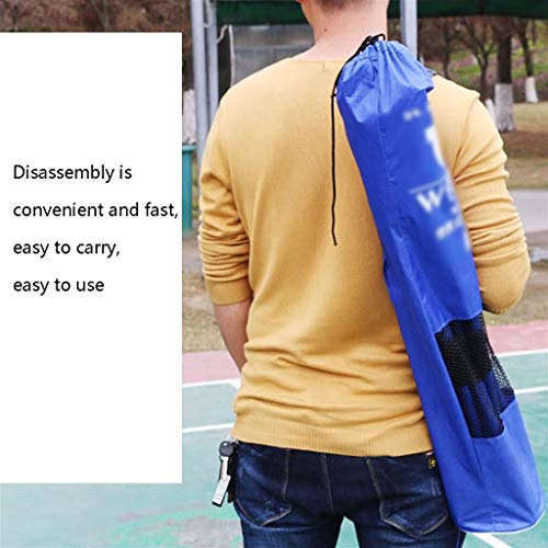 NETS Sports & Outdoors Badminton Frame Diagonally Across Portable Simple Folding Standard Mobile Post Bracket Outdoor Sports Equipment (Color : Black, Size : 310 * 155cm)
