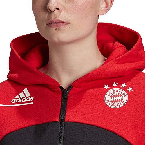 adidas Women's FC Bayern Zne Anthem Football Jacket, womens, GN5917, Fcbtru/Black, XXS