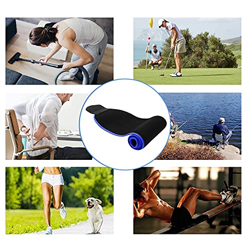 214 Fitness Waist Trimmer Belt Sweat Workout Body Shaper Sauna Sweat Wrap Sauna Suit Effect for Men & Women Weightlifting(blue, M)