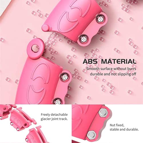360 Degree Massage Smart Weighted Hula Hoops For Adults, Abdomen Fitness Aids Adjustable Detachable Knots Auto-Spinning Ball (12 Knots 23 inches (60cm))