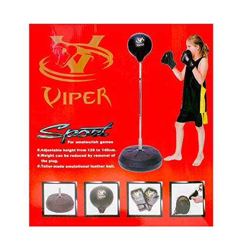 Viper Kids/Junior/Children Free Standing Punch Boxing Bag Set Toy 4FT with Free Gloves