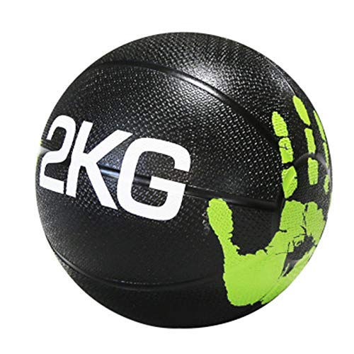 Medicine Ball AGYH Fitness, Home Gym Yoga Studio Pilates Aerobics Balance Training Ball, 2kg/4.4lbs