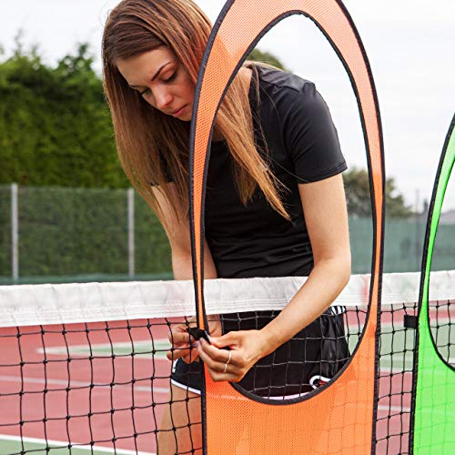 Vermont Tennis Net Targets - Green and Orange Tennis Targets - Carry Bag Included