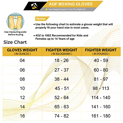 AQF Boxing Gloves and Pads - Adults & Kids Boxing Set for Kickboxing & MMA Muay Thai Punching Glove with Curved Boxing Pads for Martial Arts Training (Gold, 6oz)