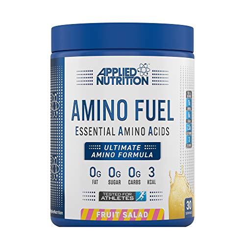 Applied Nutrition Amino Fuel - Amino Acids Supplement, EAA Essential Amino Acids Powder, Muscle Fuel & Recovery (390g - 30 Servings) (Fruit Salad) - Gym Store