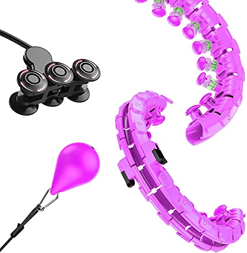 fitness hula hoops,Weighted Smart Fitness Hoop Abdomen Fitness Equipment Professional Fitness Hula Hoop 2 In 2 Abdomen Fitness Weight Loss Massage Non-Fall Hula Hoops Adults Kids Beginners Exercising