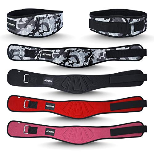 3WINGS Bodybuilding Belt for Gym Training - Back Support - Neoprene Lumber Pain Fitness Exercise - Good for Weight Lifting, Functional Training, Powerlifting (S, Pink)