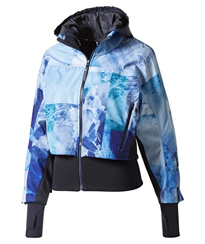 adidas Women's Run Trail Jacket, Blue, Small