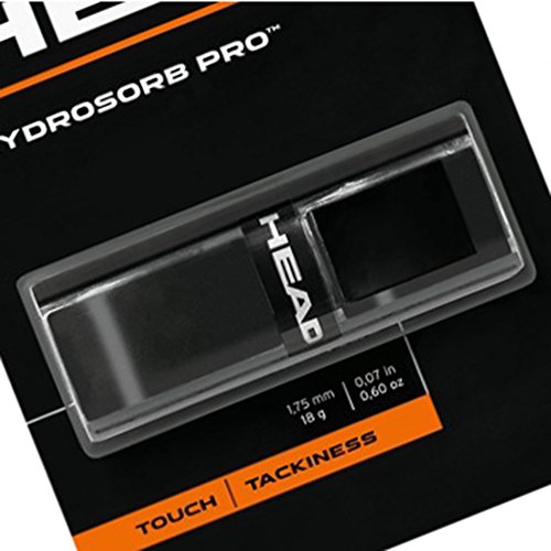 HEAD Unisex's HYDROSORB PRO Racquet Grip, Black, One Size
