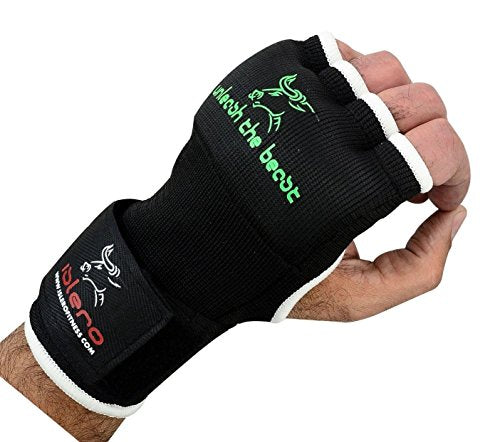Islero Boxing Inner GEL Gloves hand Wraps Punch Bag MMA Grappling Martial Arts Bandages (Large/XL)