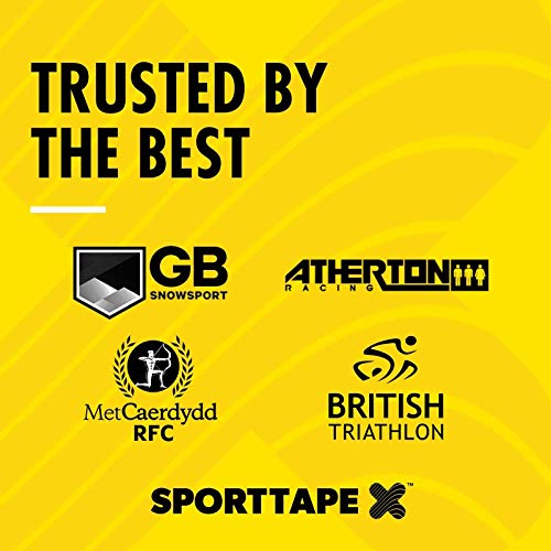 6 Rolls SPORTTAPE Cohesive Compression Bandage - 2.5cm x 4.5m - Beige - Self-Adhesive, Vet Tape, Thumb Tape, Coban Cohesive Wrap, Goalkeeper Finger Tape