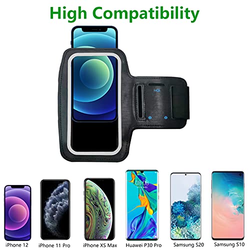 LQRLY Running Armband for iPhone 12/12 Pro/11/11 Pro/XS/XS Max/XR/X/Galaxy S21/S20/S10/S9/Huawei P40/P30 Up to 6.5