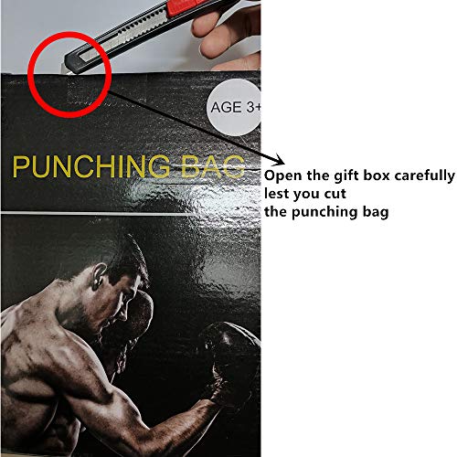FOYOCER Punching Bag Kids Freestanding Boxing Inflatable Kids Punching Bag Bounce Back for Practicing Karate MMA Fitness Boxing Bag for Toddler Tall 61”(Air Pump & Repair Stickers Included)