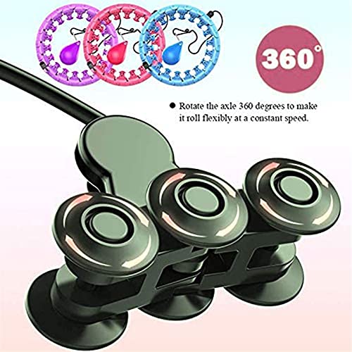 BIZS Weighted hula tires Adjustable Sport Hoops Fitness Intelligent Weighted Smart Abdomen Fitness Equipment Equipment Gym Home Training Weight Loss (Color : Pink)