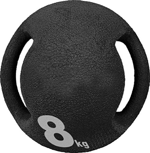 CreativeMinds UK Medicine Ball Incl. Handles - 8kg (black)