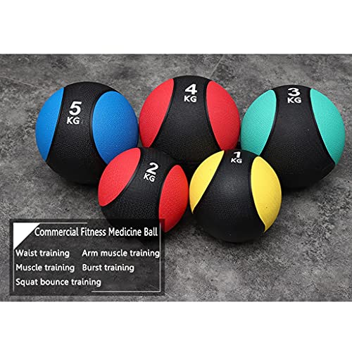 ZXQZ slam ball 1-7kg Elastic Medicine Balls, Solid Ball Fitness Ball, Soft Sports Gravity Ball for Indoor Strength Training, 1pcs (Size : 2kg)