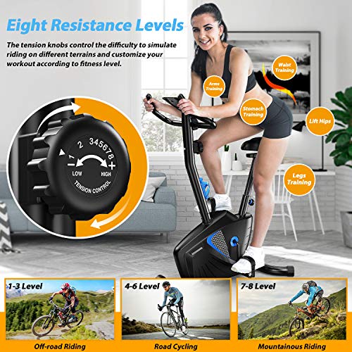 WINNOW Exercise Bike Fitness Bike Advanced Home Trainer Spin Bike Ideal Cardio Trainer Adjustable Magnetic Resistance Aerobic Workout