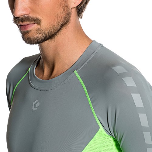 Gregster Pro Long Sleeve Men’s Compression Shirt – Running Shirt with Thumb Holes – Functional Shirt Perfect for Sports