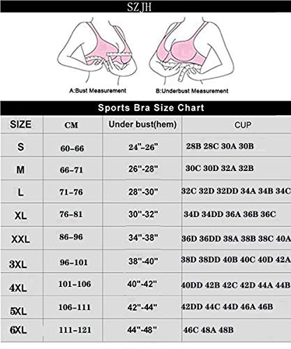 3 Pack of Simply Ultra Comfort Seamless Sport Style Bra with Removable Pads (6XL, White/Black/Nude)