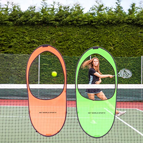 Vermont Tennis Net Targets - Green and Orange Tennis Targets - Carry Bag Included