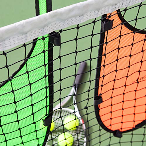 Vermont Tennis Net Targets - Green and Orange Tennis Targets - Carry Bag Included