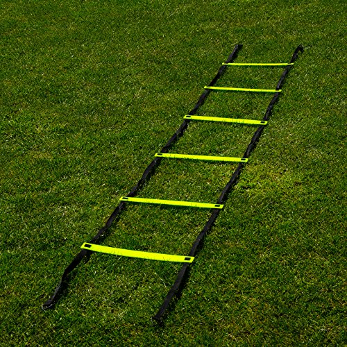 FORZA Speed Training Agility Ladder - 3m or 6m | Adjustable Agility Ladder | Footwork, Co-ordination & Speed Training Equipment | Boxing, Rugby, Football & More (3m)