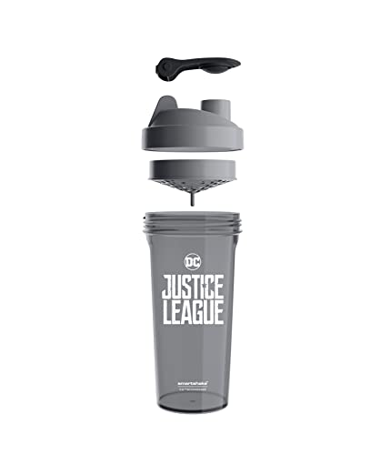 Smartshake Lite Justice League Protein Shakes Bottle for Protein Powder 800ml – Leakproof Gym Shaker Bottle DC Comics BPA Free Drink Shake Bottle Sports Supplements Shakers