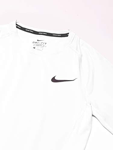 Nike Long Sleeve Tight Fit White Black - Gym Store | Gym Equipment | Home Gym Equipment | Gym Clothing
