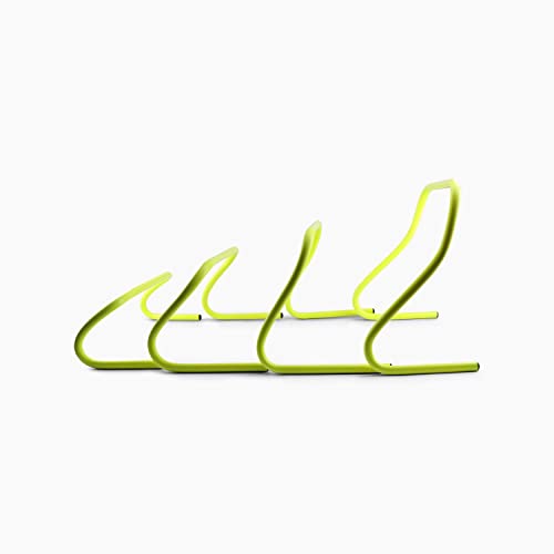 Splay Agility Speed Training Hurdles | Football Rugby Running Fitness Speed Training | Indoor & Outdoor use | Footwork and Agility Hurdles [Pack of 5] 4 Sizes 6/9 / 12 & 15 Inches (Yellow Color)