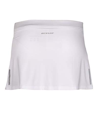 DUNLOP Girls' 71417-152 Club Line Skirt, White, 152