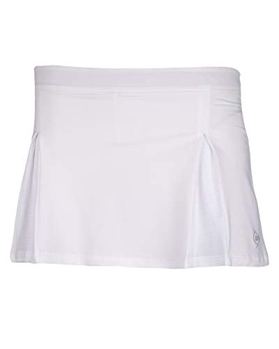 DUNLOP Girls' 71417-152 Club Line Skirt, White, 152