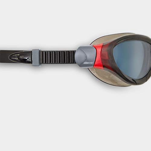 Zoggs Unisex' s Phantom 2.0 Swimming Goggles, Black/Red/Smoke, One Size