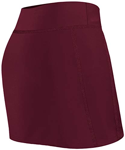 BLEVONH Women Tennis Skirts Inner Shorts Elastic Sports Golf Skorts with Pockets - purple - X-Small