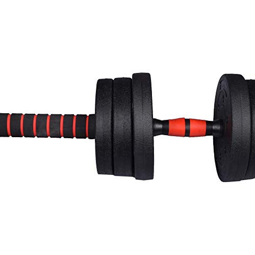 Exersci Multifunctional Adjustable Dumbbell, Barbell Weight Lifting Set 20kg/30kg (20)