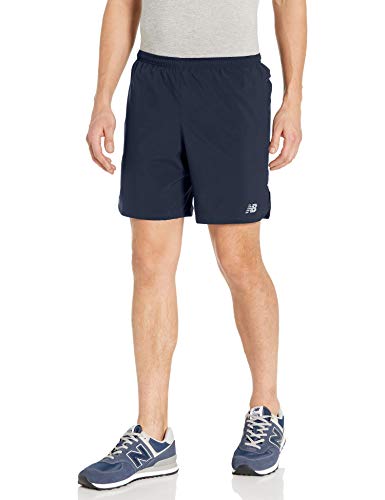 New Balance Men's Impact Run 7 Inch Boy Shorts, Eclipse, M