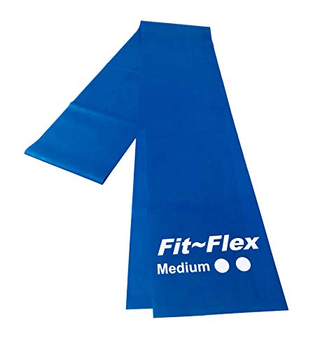 Fit-Flex Resistance Exercise Band - 2m Length - 3 Flex Options – Pilates, Yoga, Rehab, Stretching, Strength Training