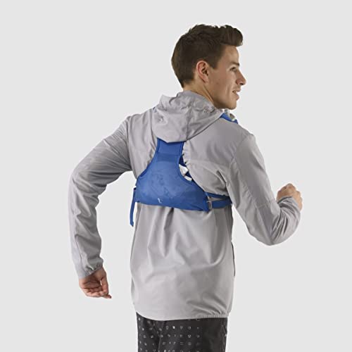 Salomon Agile 2 Set Unisex Running Vest with Flask Included, Essential capacity, Reflective detailing, Comfort in motion, Nebulas Blue