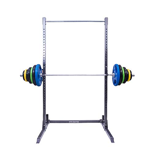 GYM MASTER Adjustable Squat Rack Power Cage and Pull Up Bar
